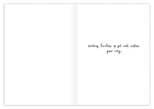 Vase of Flowers Get Well Card