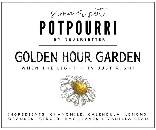 Golden Hour Garden Simmer Pot Potpourri