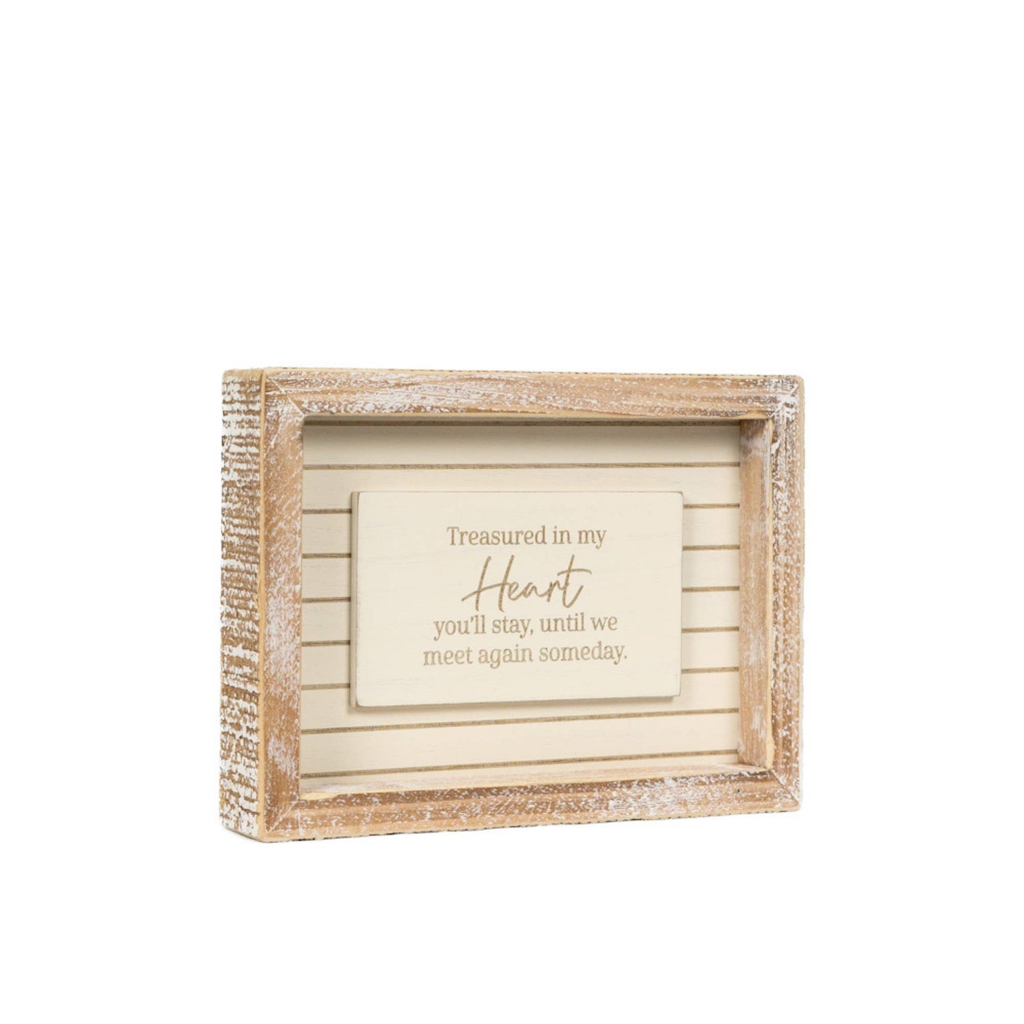 7x5 wood frame sign (HEART) Sympathy Gift