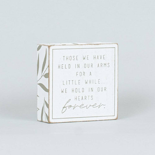 wood brick (ARMS) SYMPATHY gift