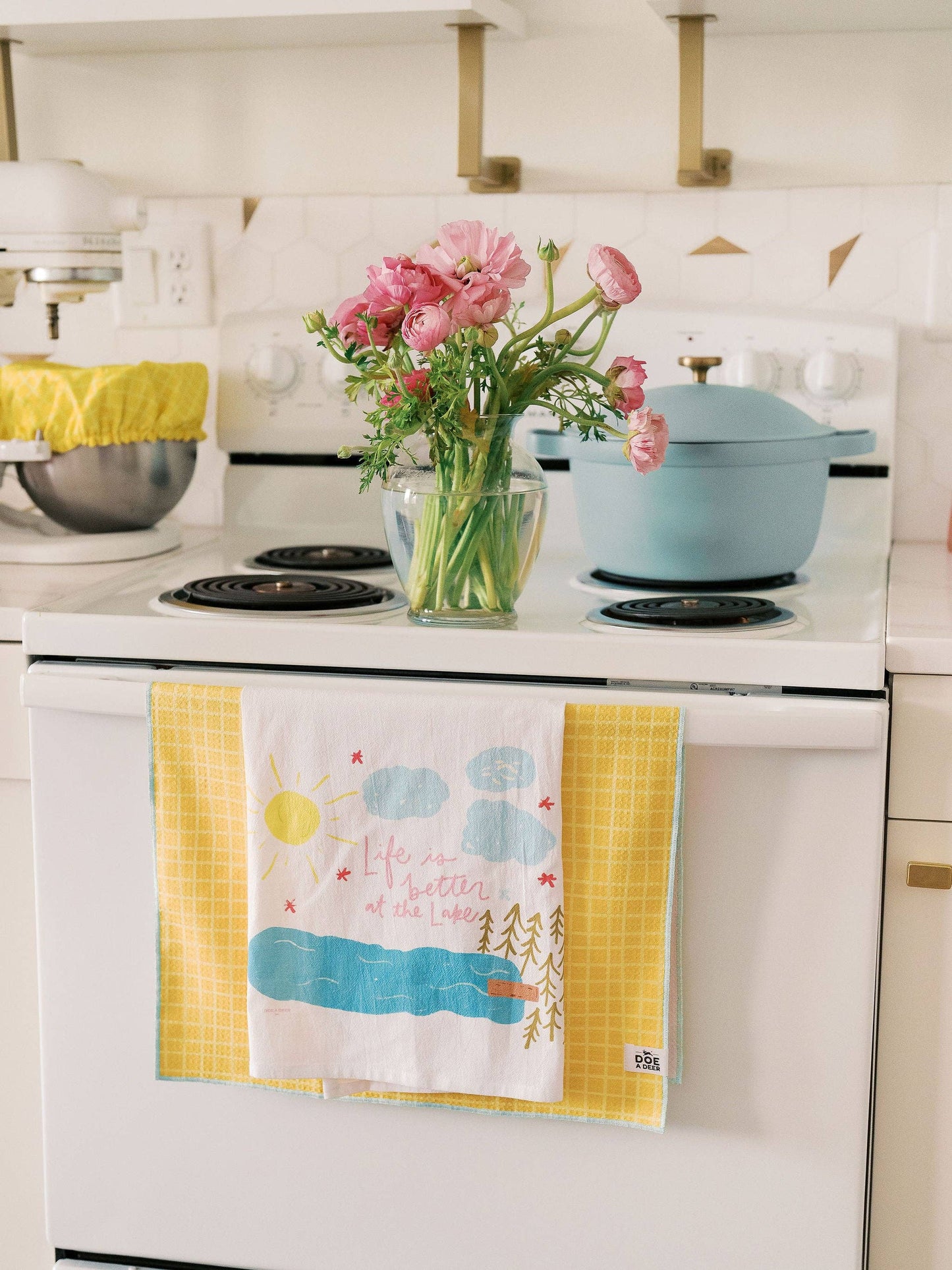 Life Is Better At The Lake Flour Sack Towel