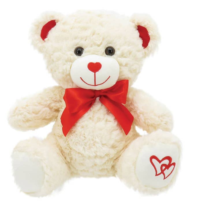 White Fluffy Plush Bear