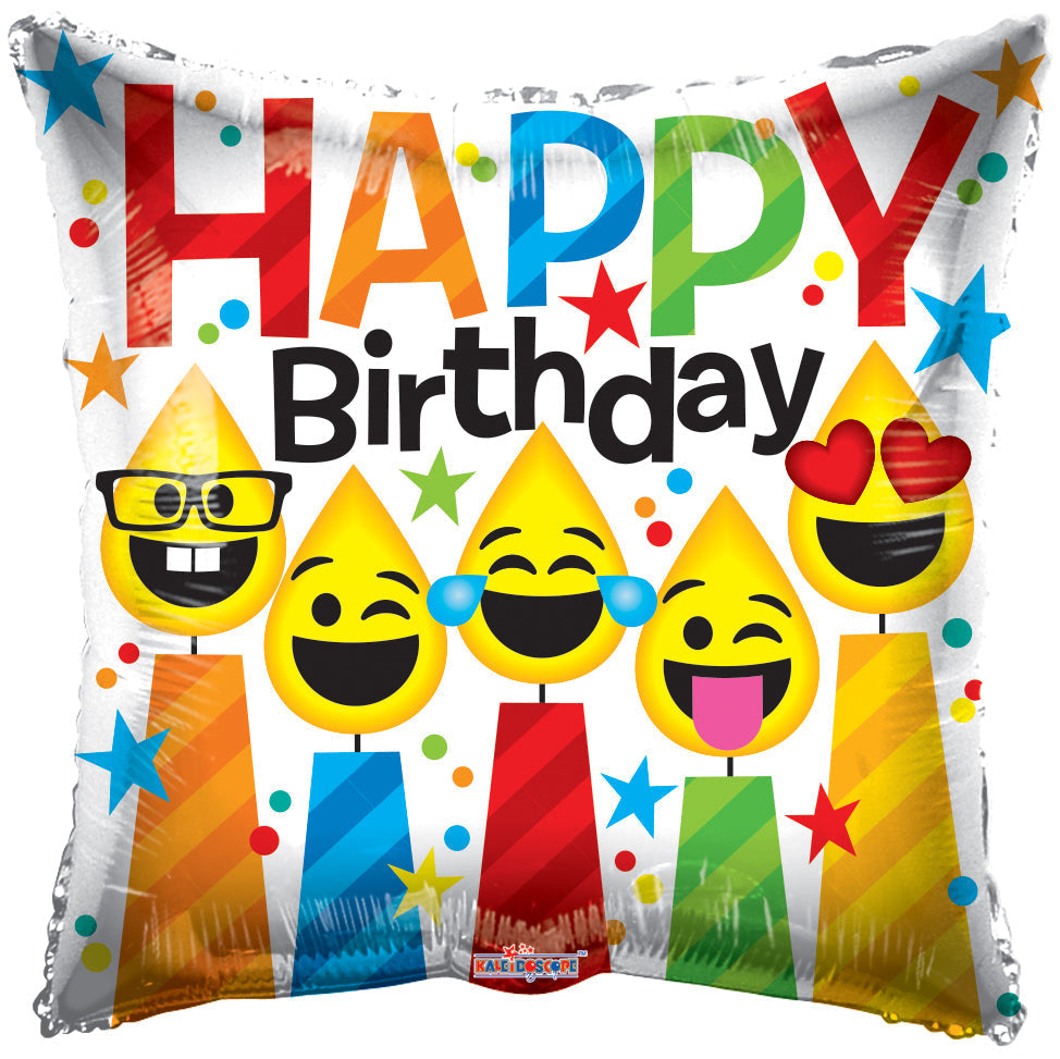 18" Birthday Smiling Candles