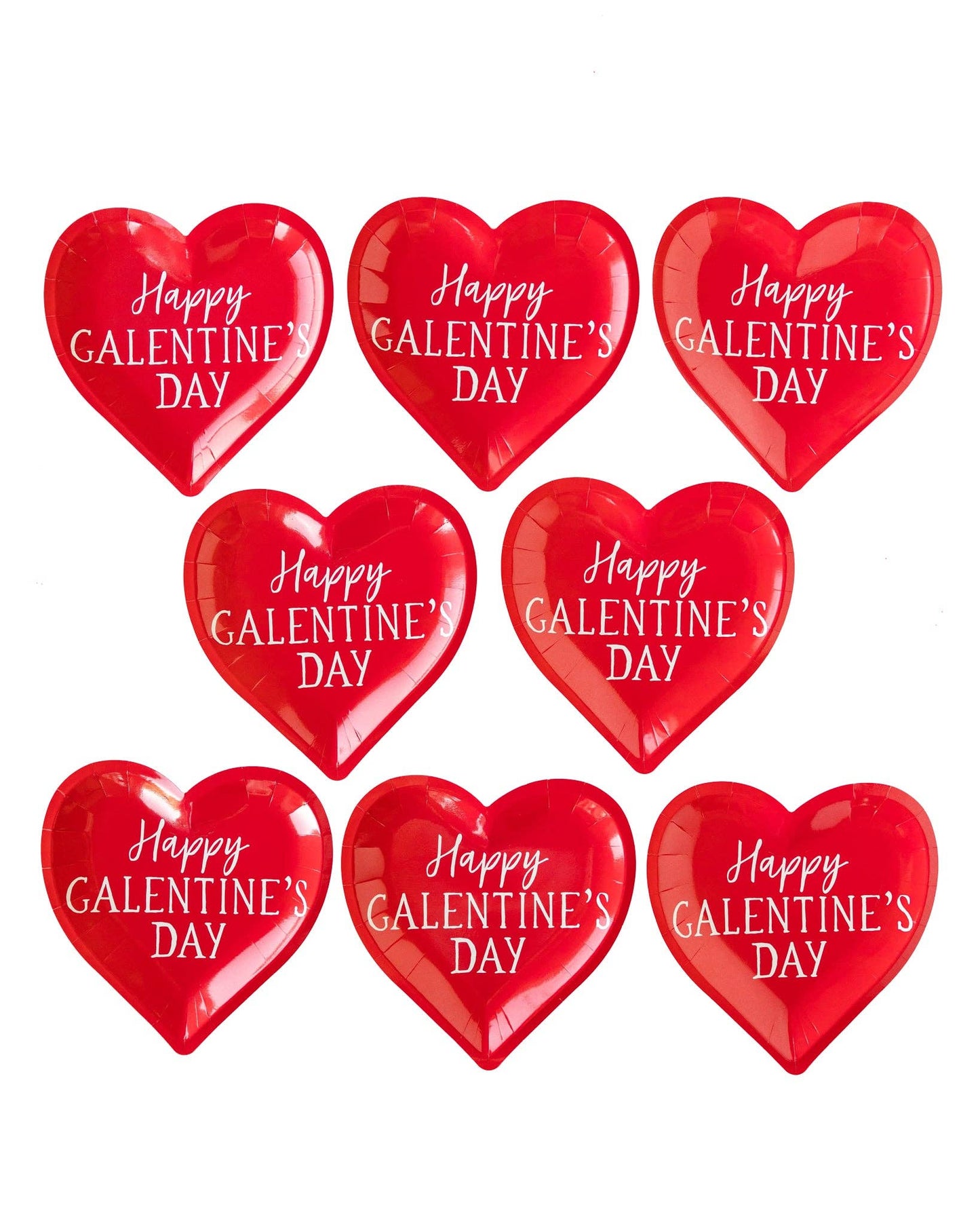 GAL1041 - Plato de papel Corazón Feliz para Galentines