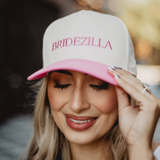 BRIDEZILLA Retro Two-Toned Vintage Hat