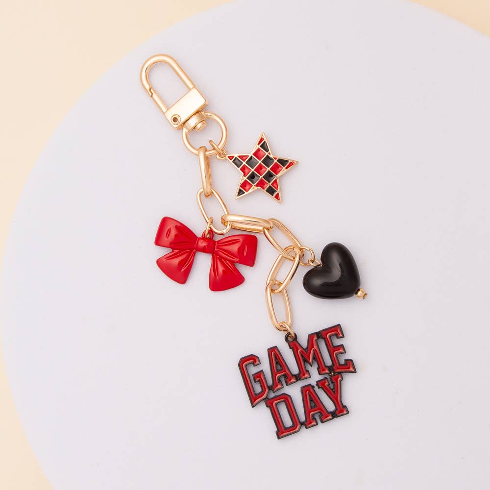 “Game Day” Bag Charm Keychain