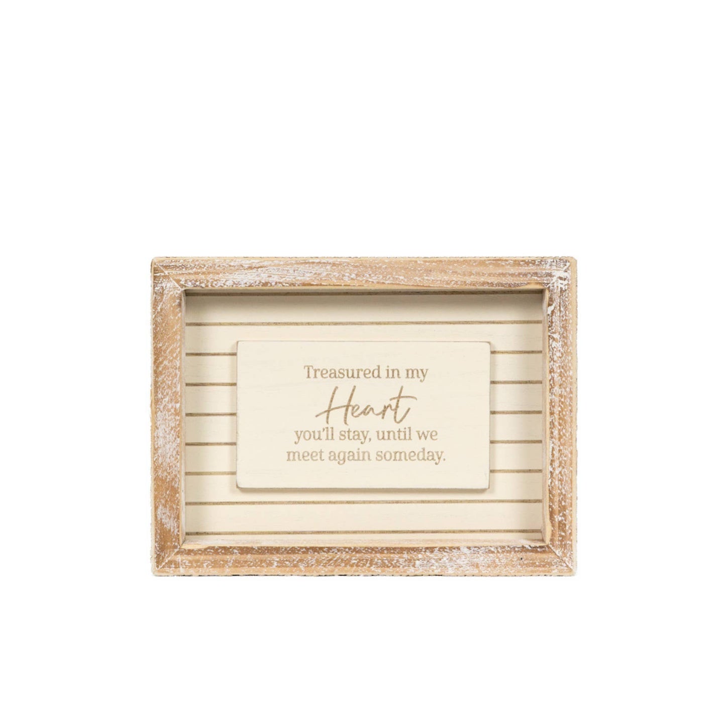 7x5 wood frame sign (HEART) Sympathy Gift