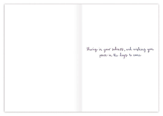 Cornflowers Sending Love Sympathy Card