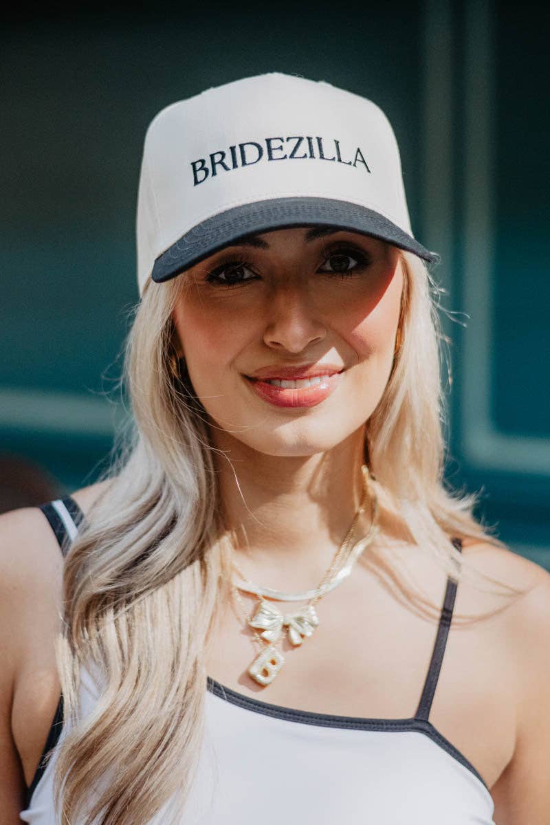 BRIDEZILLA Retro Two-Toned Vintage Hat