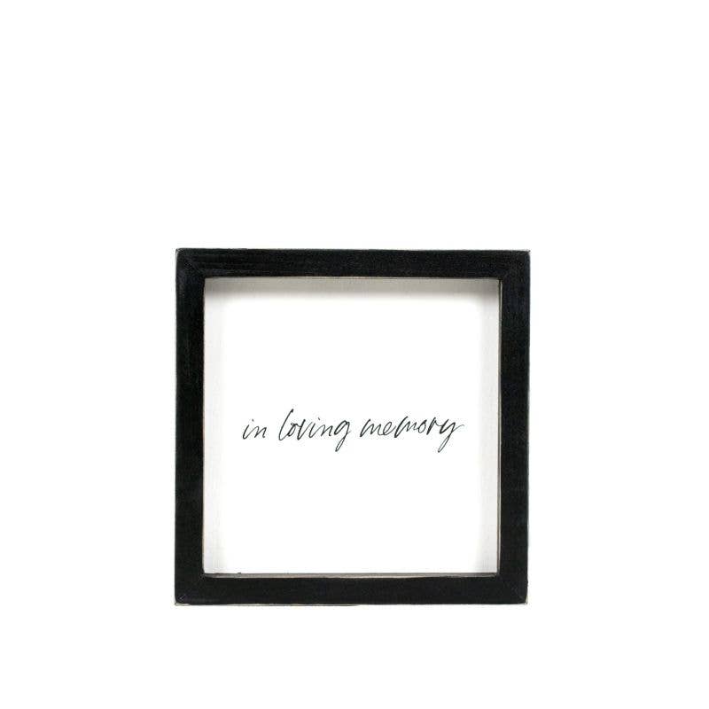 wood frame sign (MEMORY) Sympathy Gift