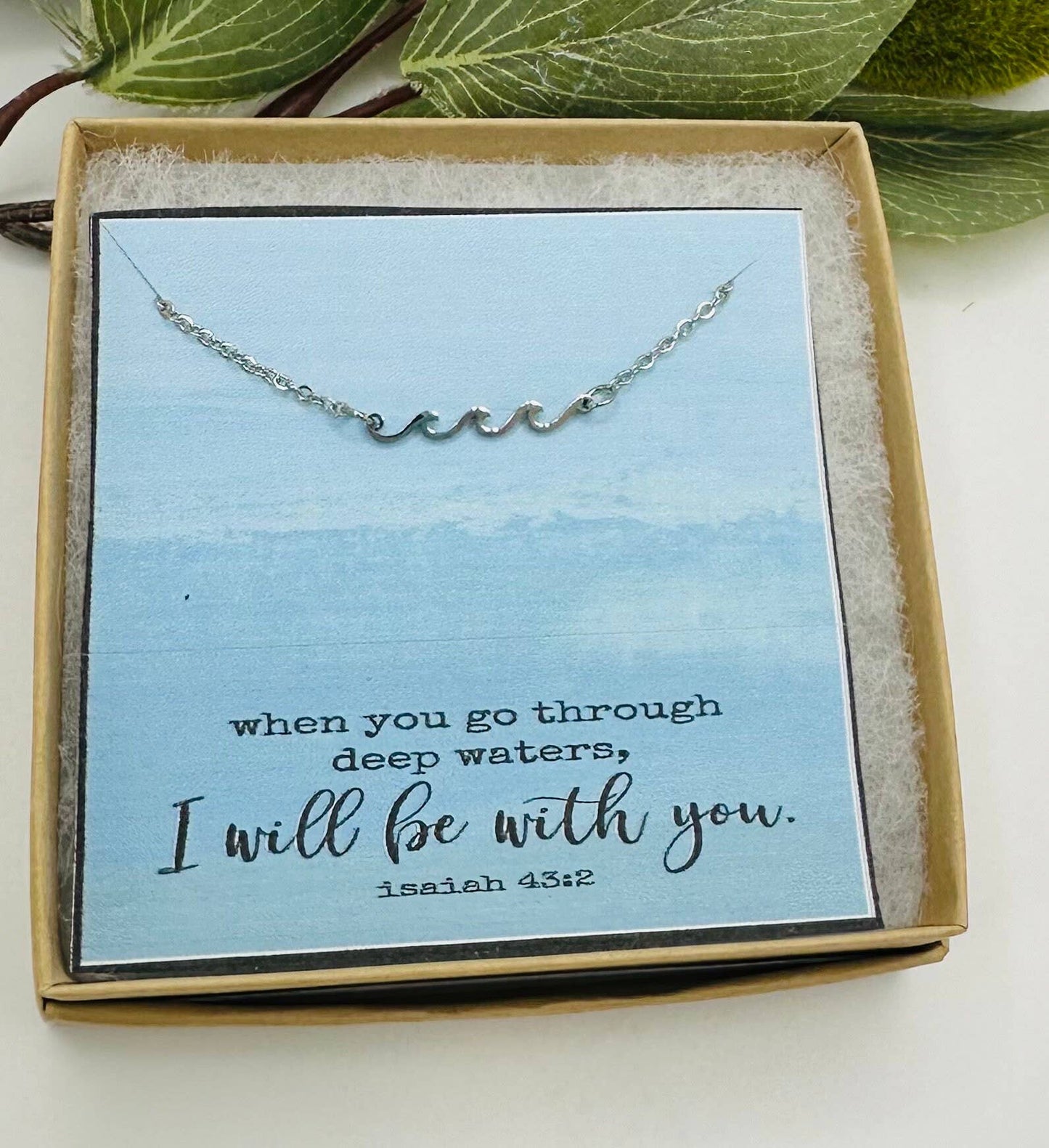 Collar de olas, regalo de ánimo, regalo de condolencia