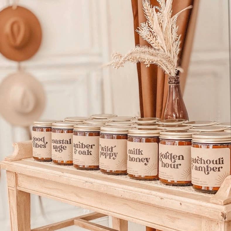 Poppy Rose Candles- 8OZ