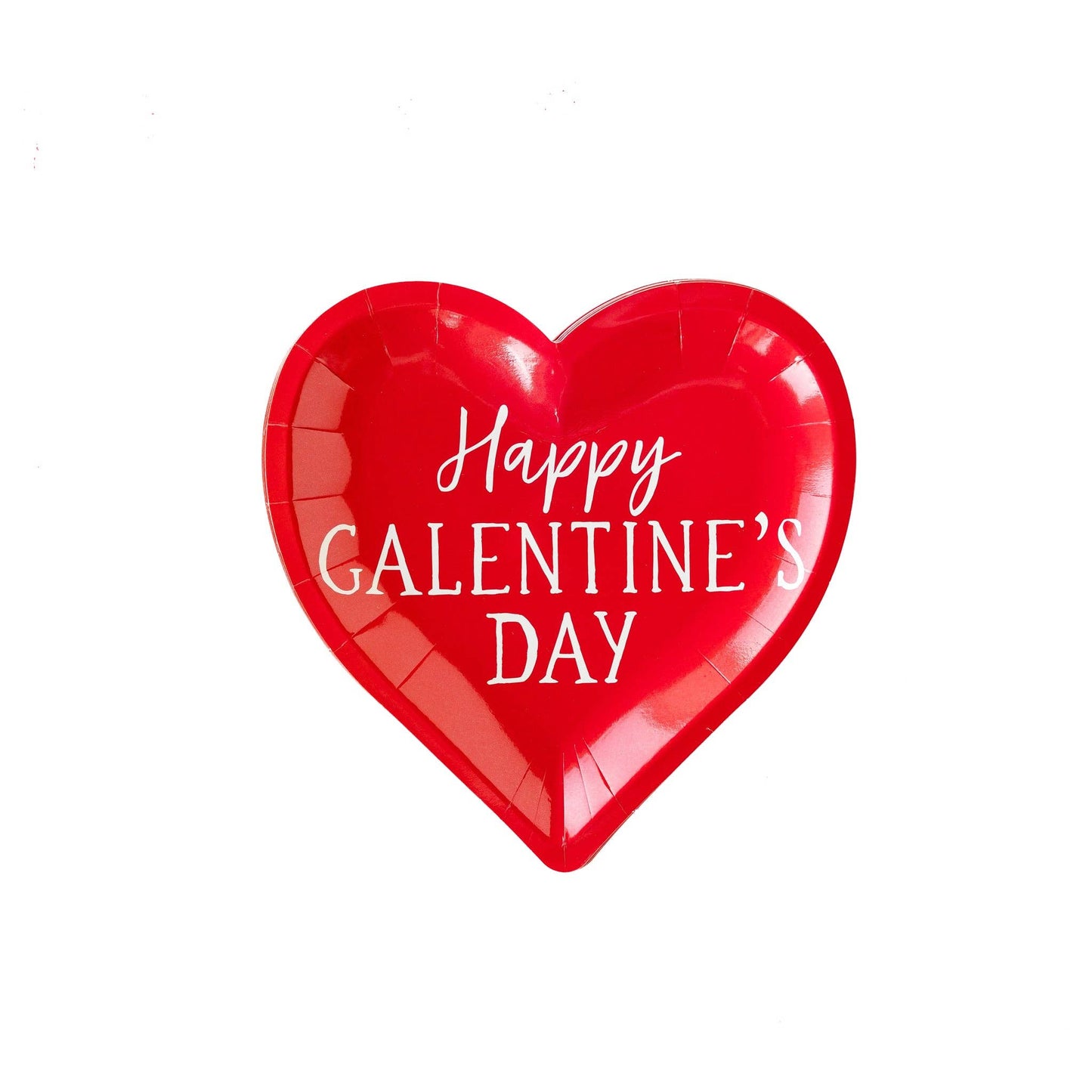 GAL1041 - Plato de papel Corazón Feliz para Galentines