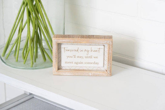 7x4 wood sign (TREASURED) Sympathy Bereavement Gifts