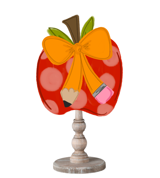 Apple with Bow Topper