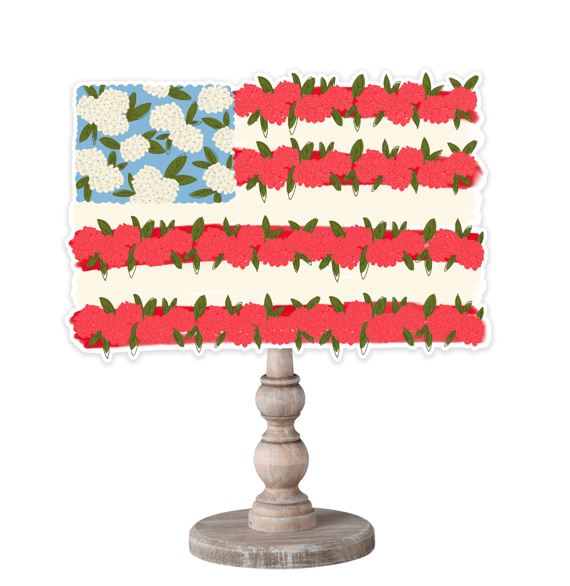 Flag of Flowers Topper