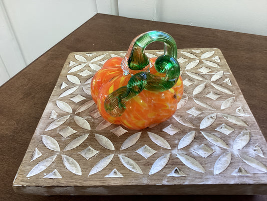 Handblown Glass Pumpkin