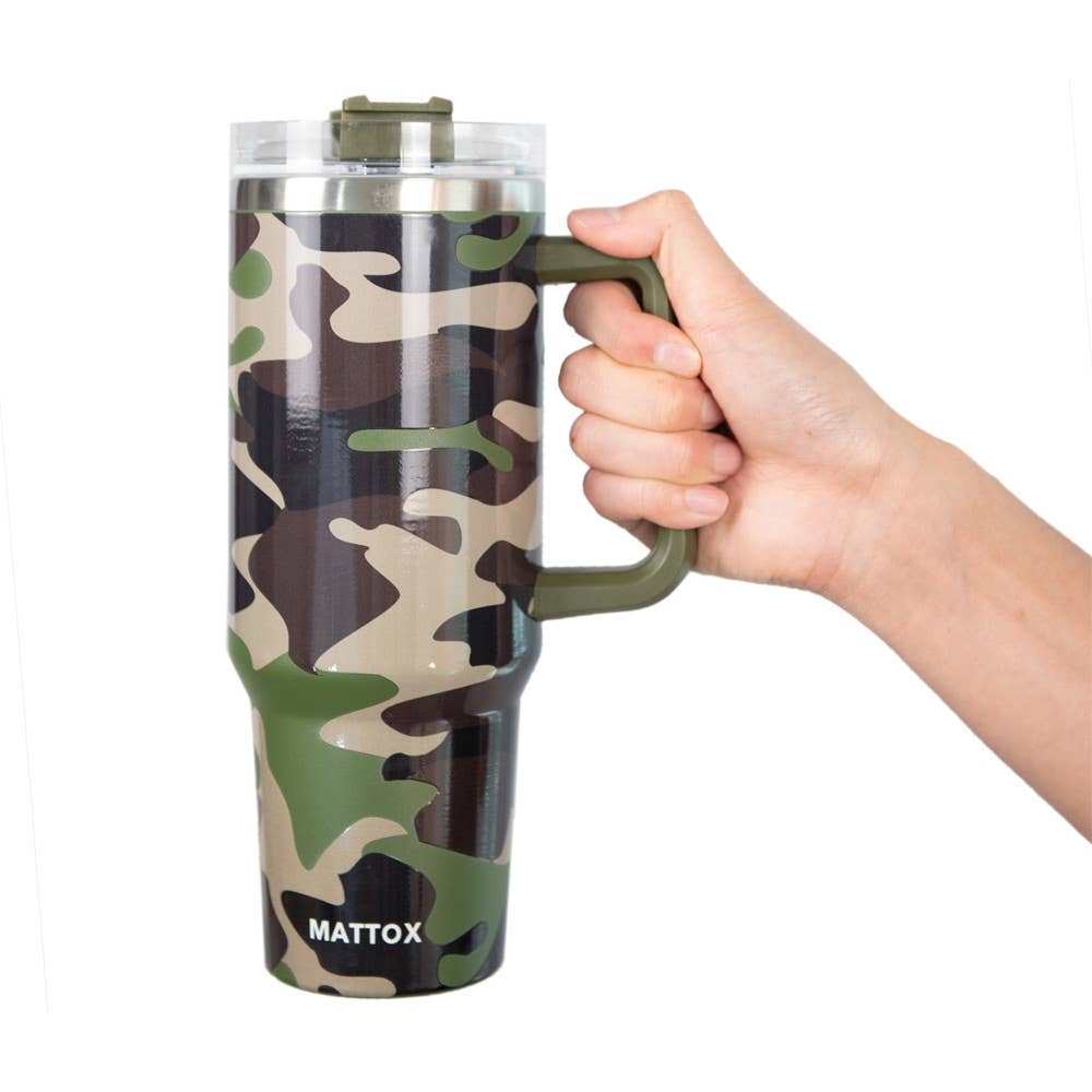 Camo Print Tumbler Cup for Men Gifts for Grads