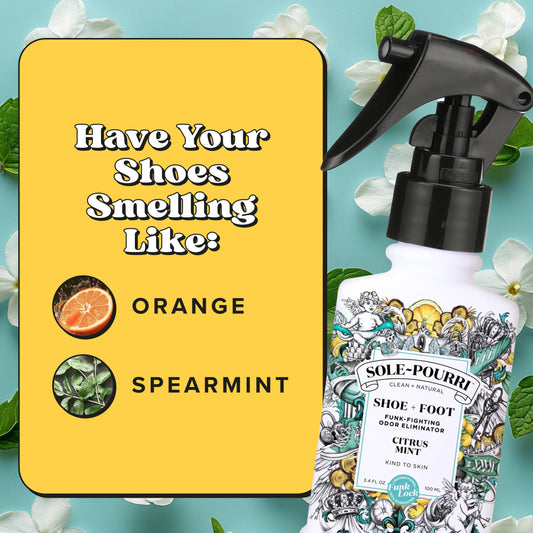 Sole~Pourri Shoe + Foot Odor Eliminator, Citrus Mint 3.4oz