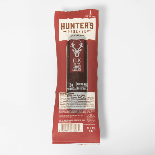 Salchicha de verano de alce de 4 oz