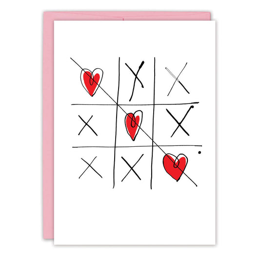 Tic Tac Toe Valentine's Day Card