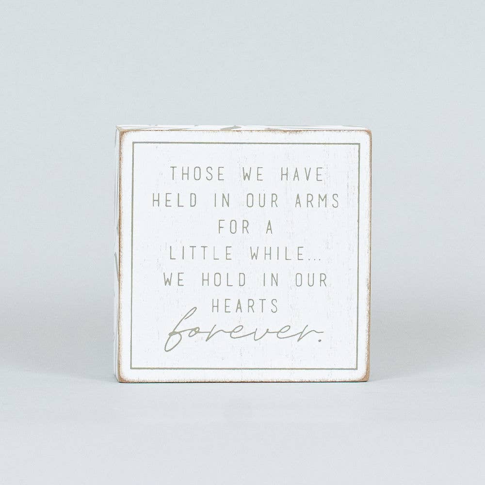 wood brick (ARMS) SYMPATHY gift