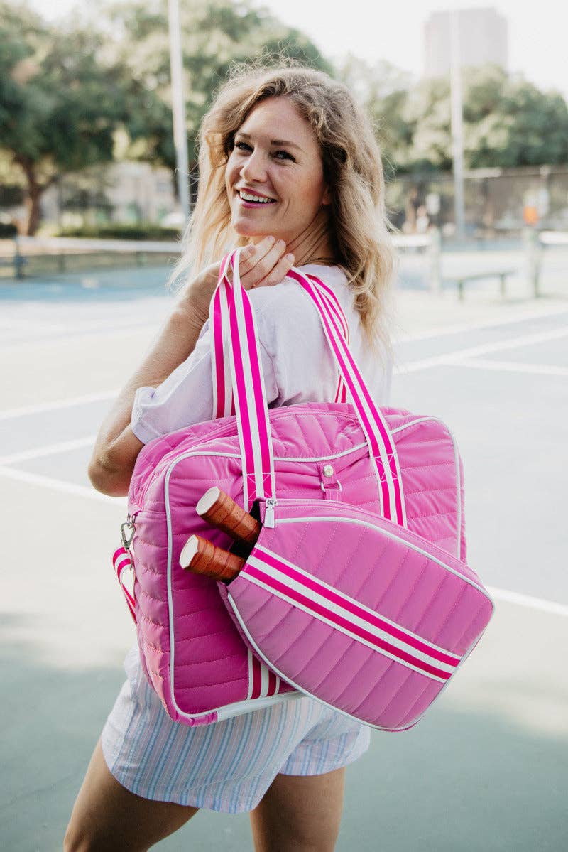 Pickleball Tote Bag (Hot Pink)