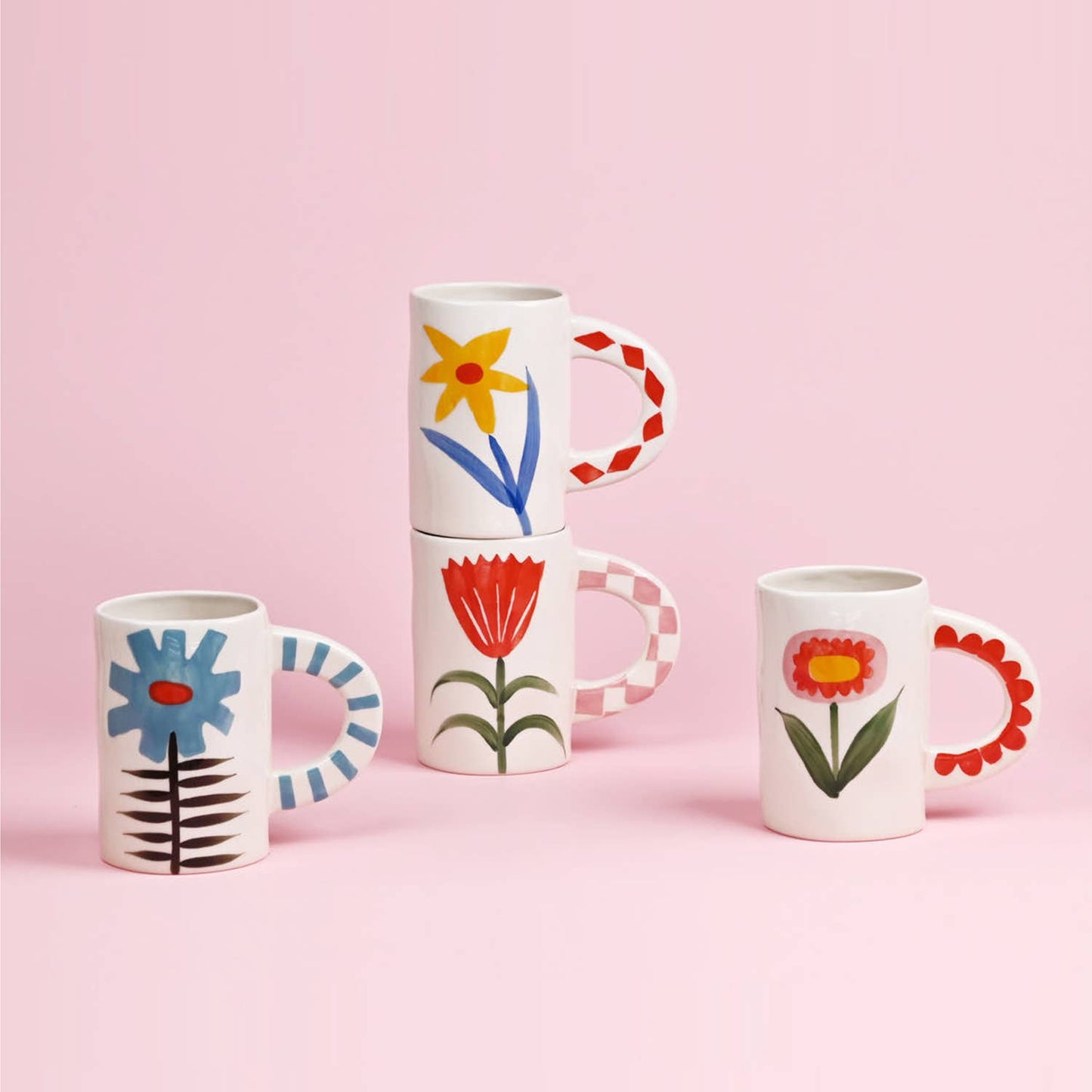 Ceramic Coffee Mug-Pink