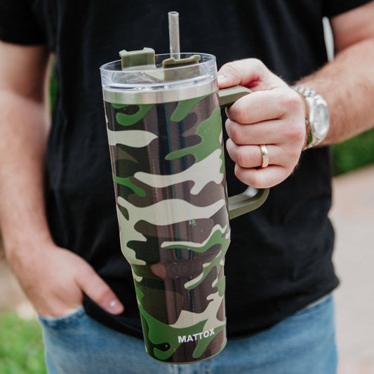 Camo Print Tumbler Cup for Men Gifts for Grads