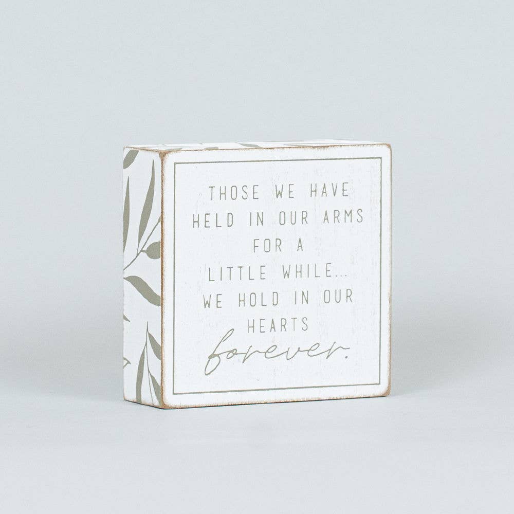 wood brick (ARMS) SYMPATHY gift