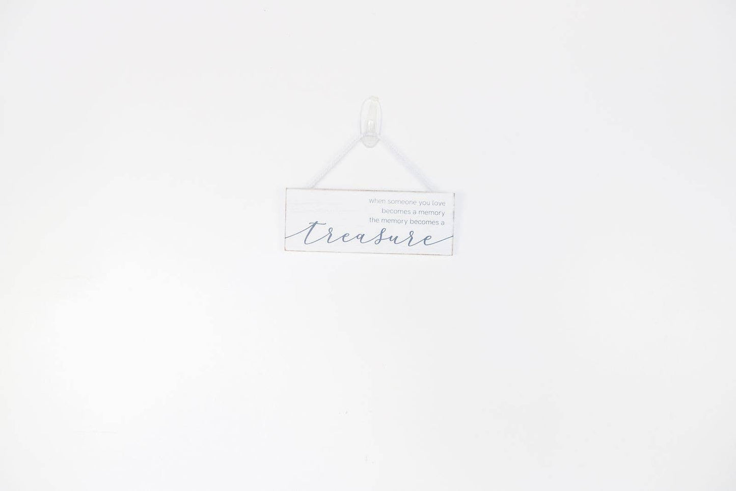 Wood Hanging Sign-Memory becomes a treasure