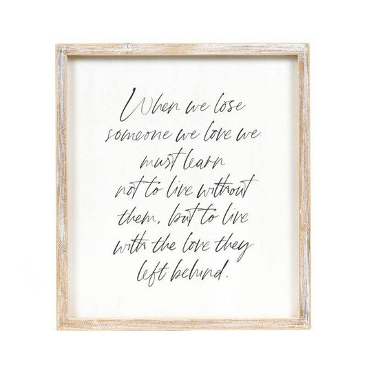 12x14 wood frame sign Sympathy Gift