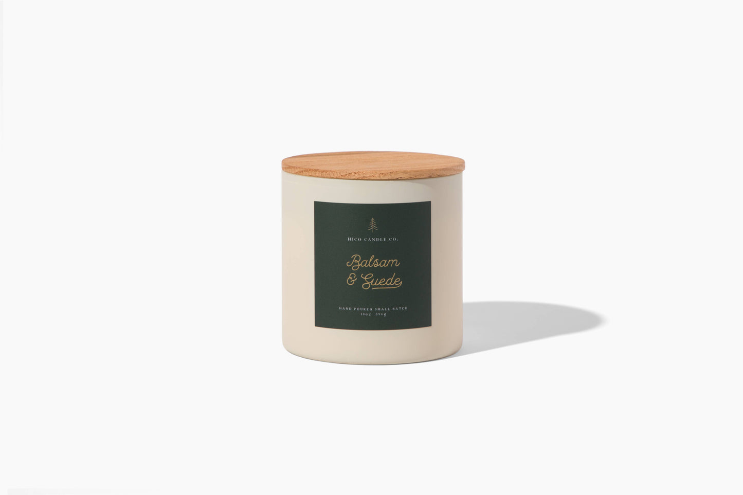 Vela de bálsamo y gamuza de 14 oz