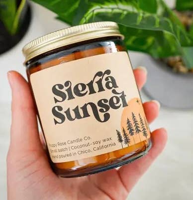 Poppy Rose Candles- 8OZ