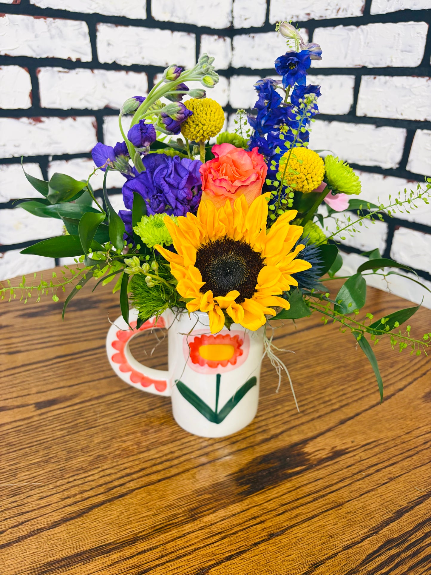 Wild Floral cup Arrangement