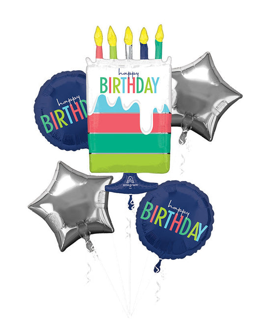 Balloon Bouquet(Happy Birthday Cake)